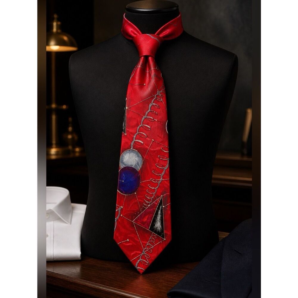 VINTAGE ETIENNE AIGNER 100% SILK TIE 60”